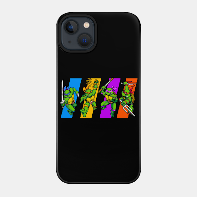 ninja turtles pixel art arcade - Ninja Turtles - Phone Case