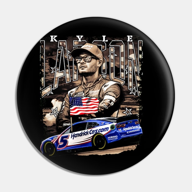 Kyle Larson Green Military Pin by stevenmsparks