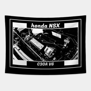 HONDA NSX ENGINE (Black Version) Tapestry