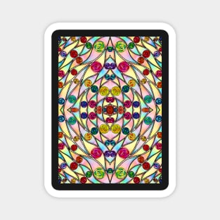 Psychedelic Abstract colourful work 200 Magnet