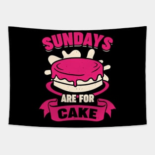 Sundays Are For Cake Baking Lover Gift Tapestry