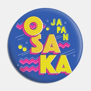 Retro 90s Osaka, Japan Pin