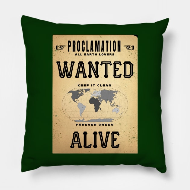 Wanted - Alive Pillow by bluehair