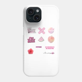 Pink stickers pack Phone Case