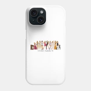 5/5 Nashville Iconic Outfits Eras Lineup Phone Case