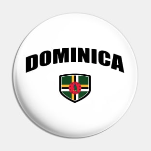 Dominica National Flag Shield Pin