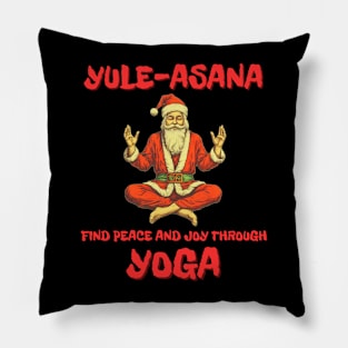 Yule-Asana: Find Peace and Joy Through Yoga Christmas Yoga Pillow