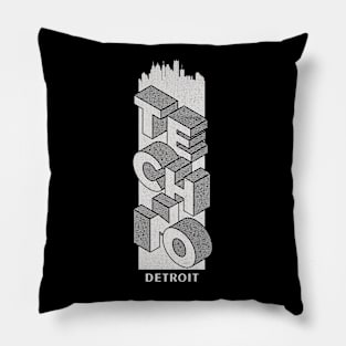 Techno Detroit Pillow