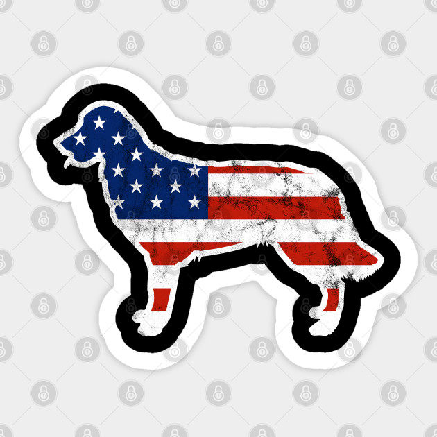 Golden Retriever Patriot Golden Retriever Sticker Teepublic
