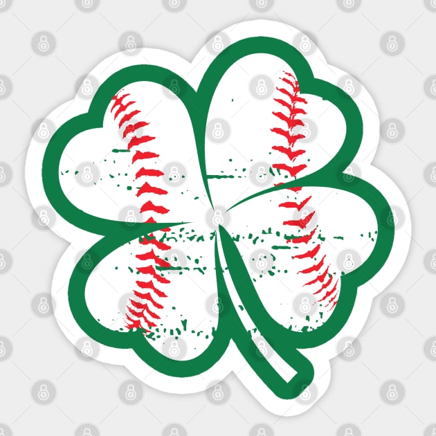St. Patrick's Day Shamrock Baseball Saint Paddy's Kids Boys T-Shirt