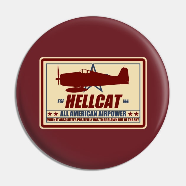 WW2 F6F Hellcat Pin by TCP