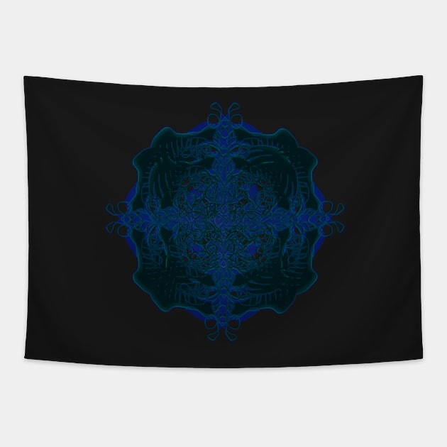 Blues gothic pattern Tapestry by KO-of-the-self