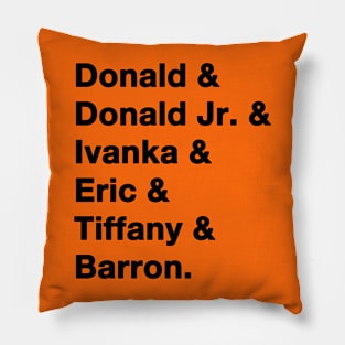 The Trumps Black Pillow