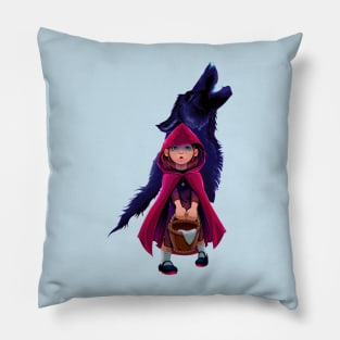 initiation red riding hood Pillow