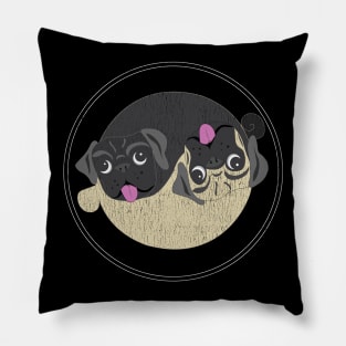 Yin Yang Pug Lover Zen Shirt Pillow