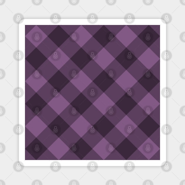 Purple Plaid (V1) Magnet by PlaidDesign