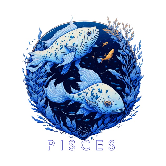 Zodiac sign Pisces T-shirt by Emotiondesign