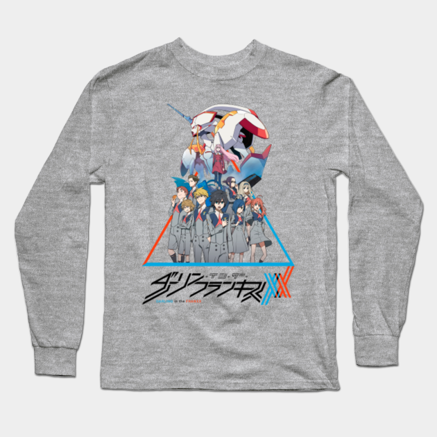 Darling In The Franxx Darling In The Franxx Long Sleeve T Shirt Teepublic Pilots produced inside plantation live in mistilteinn, also know as the birdcage. teepublic