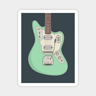 Surf Green HH Jag Guitar Magnet