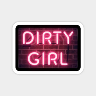 Dirty Girl Logo w/ Brick Wall Magnet