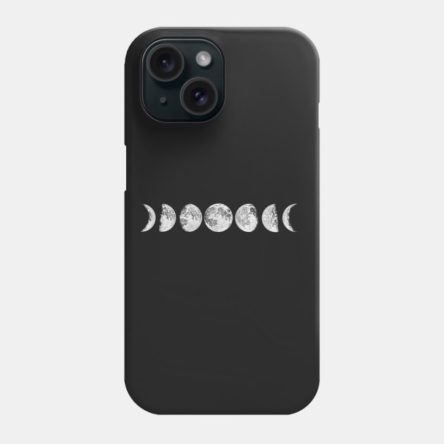 Lunar Phases Phone Case by jleonardart