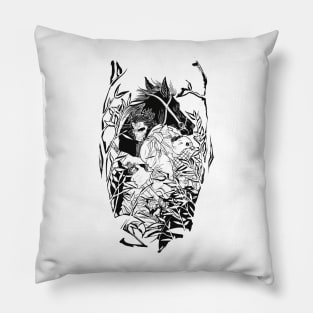 lone wolf and cub Pillow