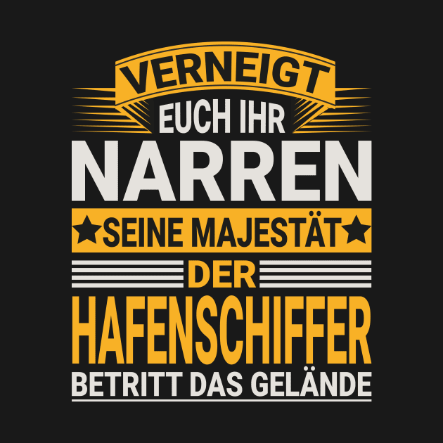 Hafenschiffer Design für einen  Schiffer by Shirtseller0703