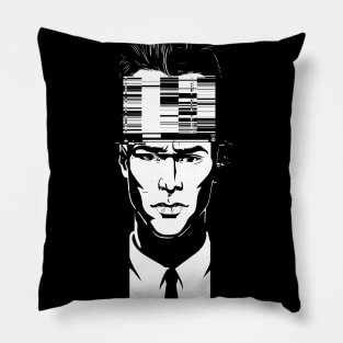 mnemonic_data_glitch_ Pillow