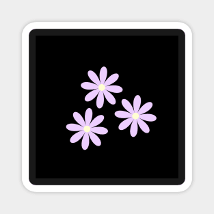 mauve floral Magnet