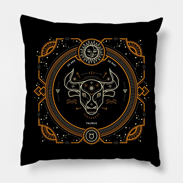 Taurus Pillow by DISOBEY