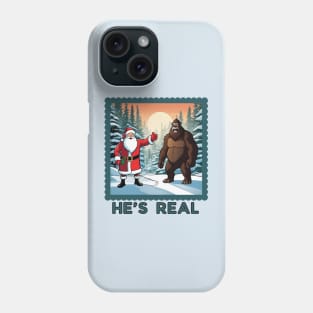 Bigfoot and Santa find out they are both REAL. Phone Case