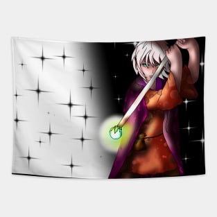 elf wizard for dnd and anime fans Tapestry