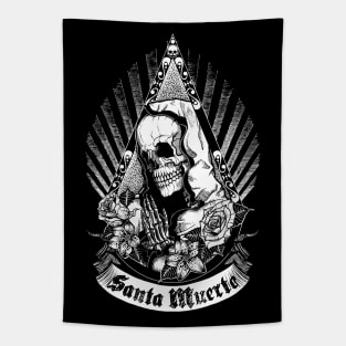 Santa Muerte - Black version Tapestry