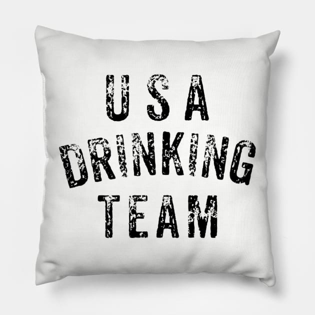 USA Drinking Team! Pillow by Tdjacks1