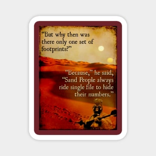 Footprints in the Sand People Magnet