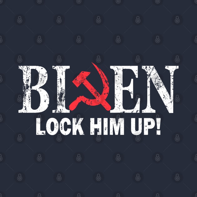 Vintage Biden Lock Him Up by Etopix