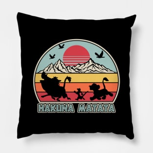 Retro Vintage Hakuna Matata Pillow