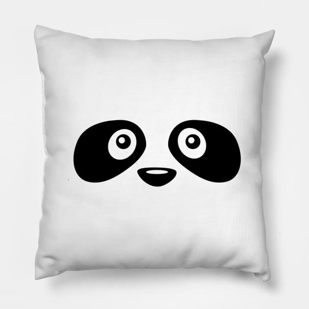 Cute Panda Face Easy Halloween Costume Gift Pillow by HCMGift