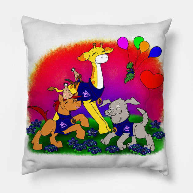 Dragon Squad Pillow by RockyHay