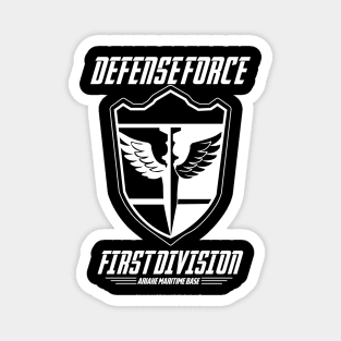 KAIJU No 8: DEFENSE FORCE FIRST DIVISION (WHITE) Magnet