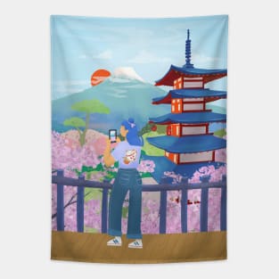 Japan, Cherry Blossom Tapestry