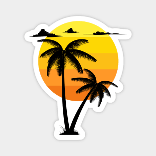 Palm Tree and Sun Magnet