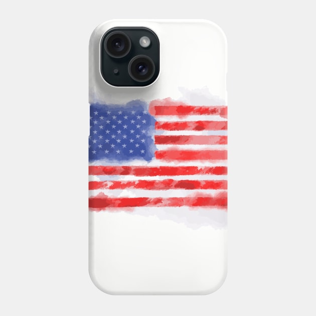 US Flag Phone Case by Corialis