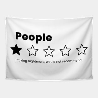 i hate people- people fcking nightmare Tapestry