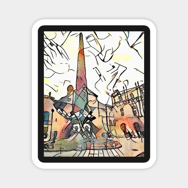 Kandinsky meets Arles, motif 4 Magnet by Zamart20