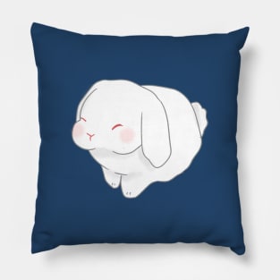 smile eyes red holland lop rabbit | Bunniesmee Pillow