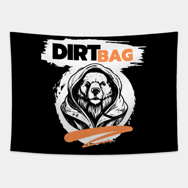 Dirt Bag Dog Tapestry by Benny Merch Pearl