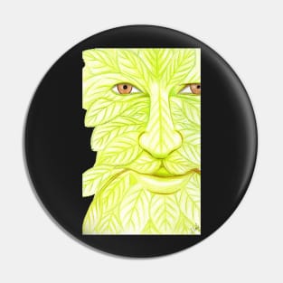 Man of the Forest, Green Man- Blue Pin