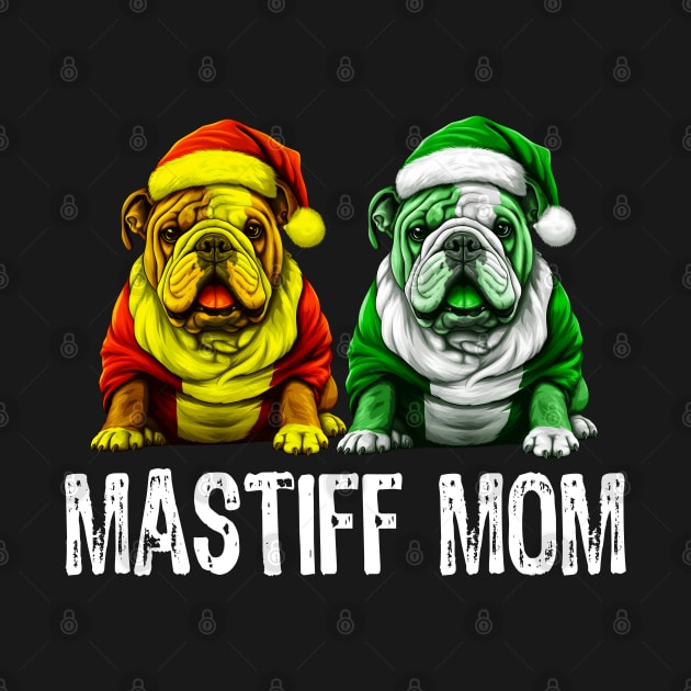 twins mastiff mom xmas gift for dog owner by NIKA13