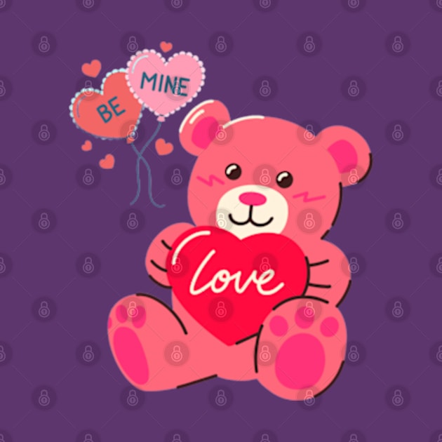 lovely valentine teddy by Ayesha